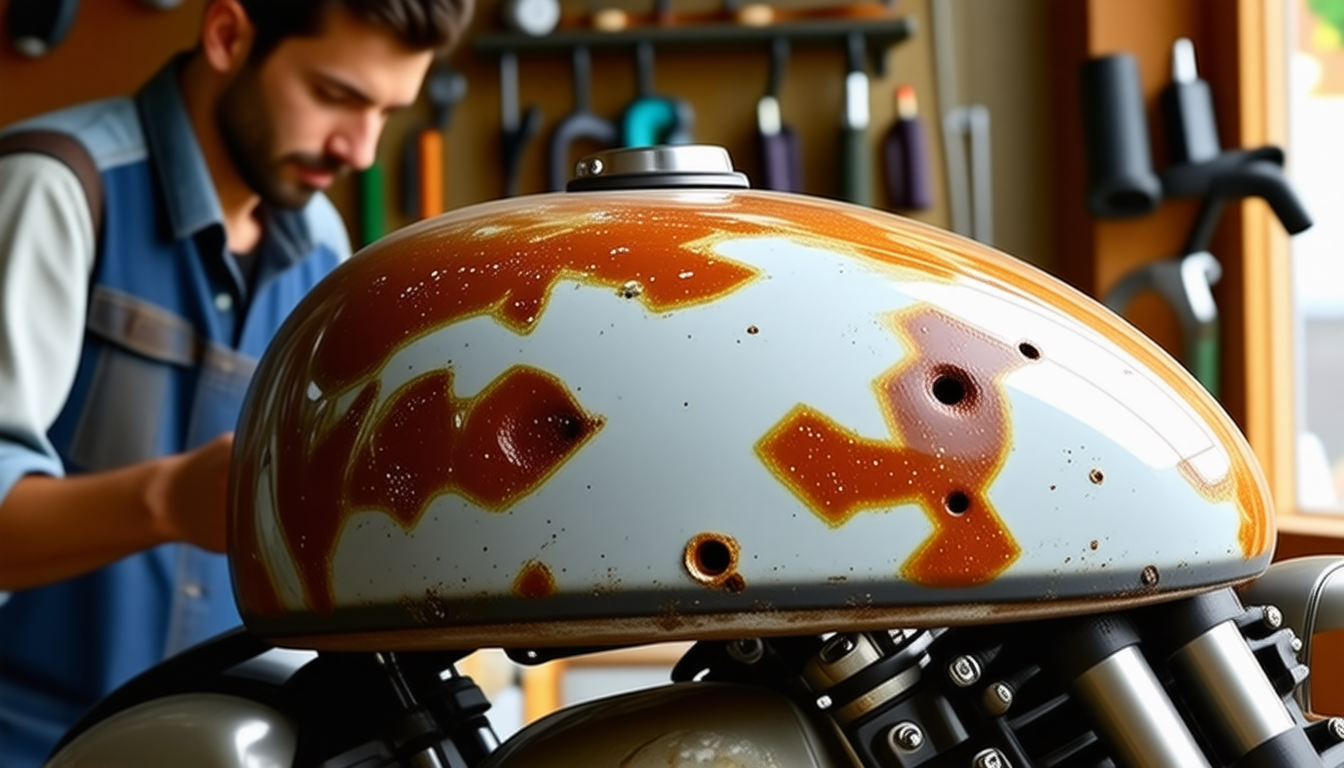 apprenez à restaurer votre moto en profondeur grâce à la technique du tire-clou pour éliminer les bosses sur le réservoir. suivez nos conseils pratiques et redonnez un coup de neuf à votre machine !