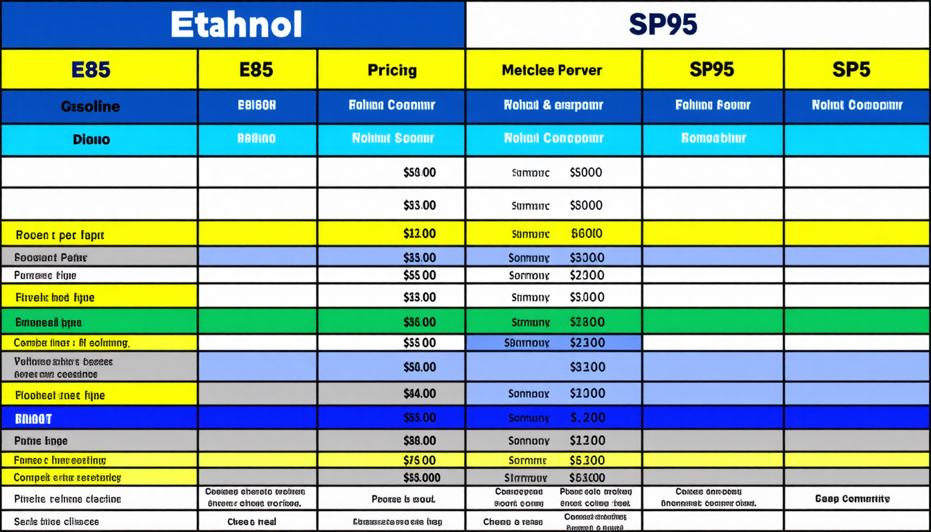 découvrez notre comparatif détaillé entre l'éthanol e85 et le sp95. analysez les avantages, les inconvénients et le coût de chaque carburant pour faire le choix le plus économique et écologique pour votre budget.