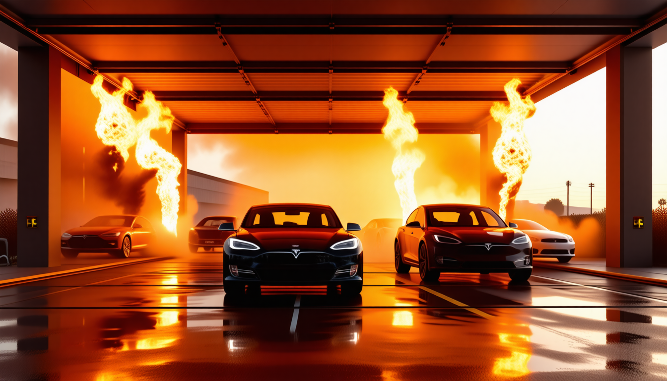 découvrez les réactions d'elon musk suite à l'incendie du nouveau garage tesla, qu'il qualifie d'acte de 'terrorisme'. plongez dans les détails de cet événement marquant et les conséquences potentielles sur l'image de la marque.