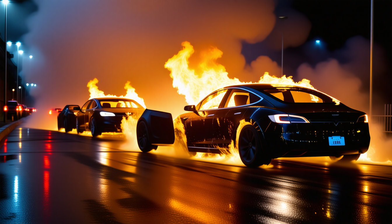 découvrez les détails alarmants d'une enquête approfondie sur une série d'incendies volontaires affectant les véhicules tesla en europe et aux états-unis. quelles sont les causes et conséquences de cette vague inquiétante ?