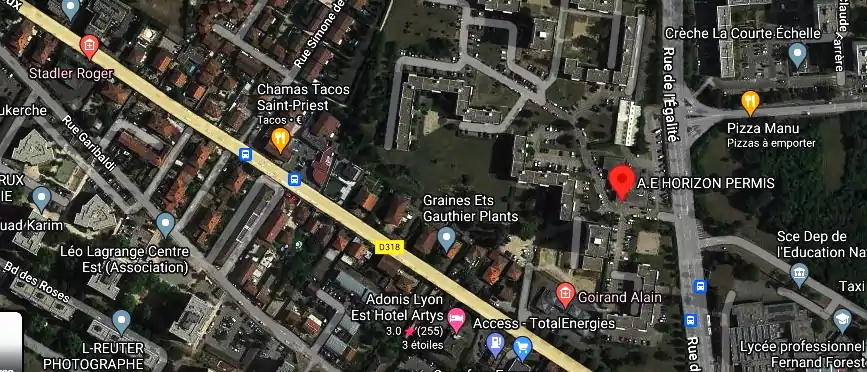 A.E HORIZON PERMIS à Saint-Priest