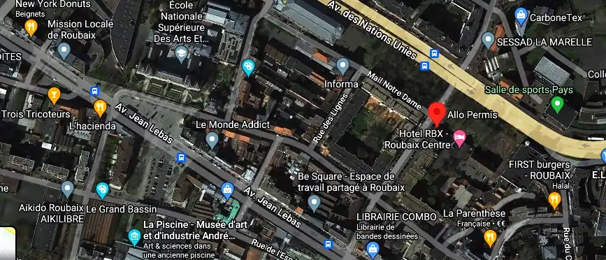 Permis auto Ecole à Roubaix