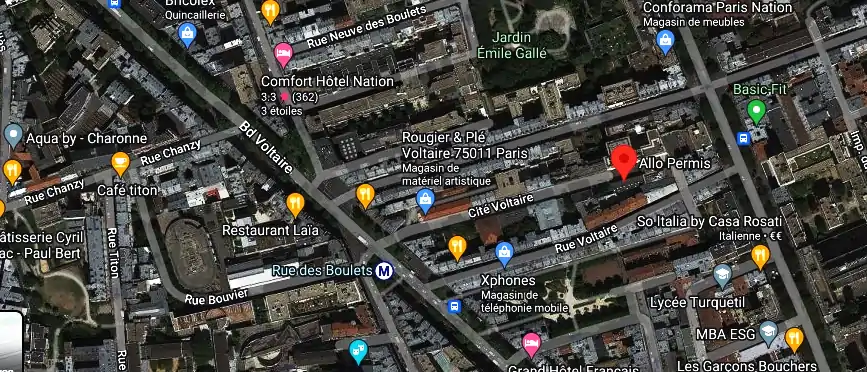 Permis auto Ecole à Paris