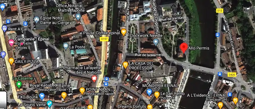 Permis auto Ecole à Épinal