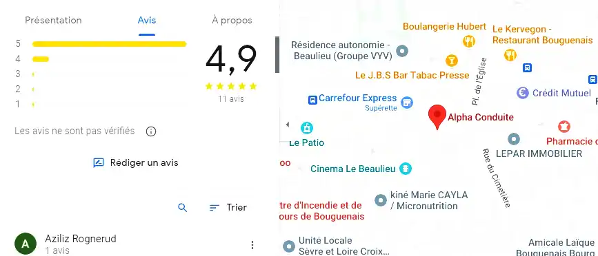 Permis auto Ecole à Bouguenais
