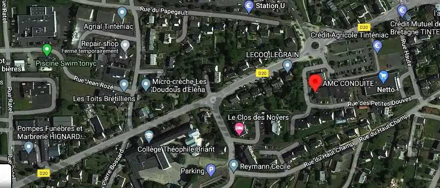 Permis auto Ecole à Tinténiac