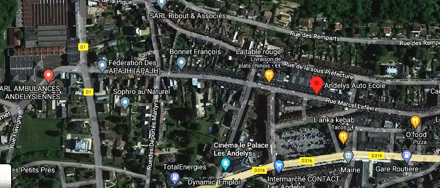 Permis auto Ecole à Les Andelys