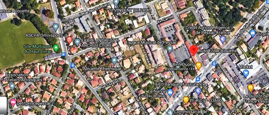 Permis auto Ecole à Pessac