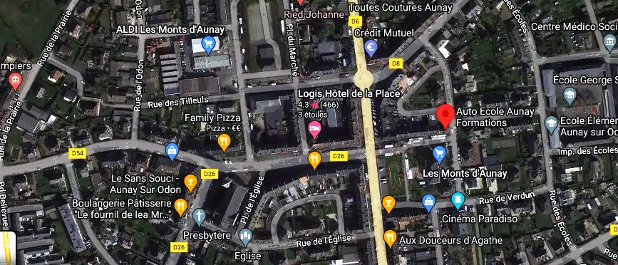 Permis auto Ecole à Les Monts d'Aunay