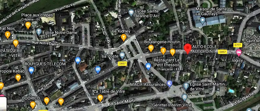 Permis auto Ecole à Vitré