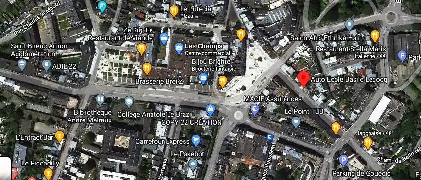 Permis auto Ecole à Saint-Brieuc