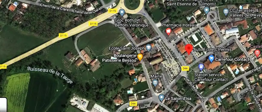 Permis auto Ecole à Saint-Etienne-de-Tulmont