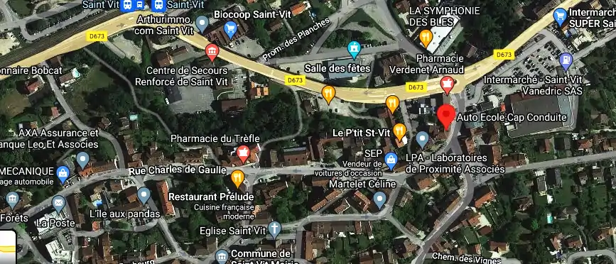 Permis auto Ecole à Saint-Vit