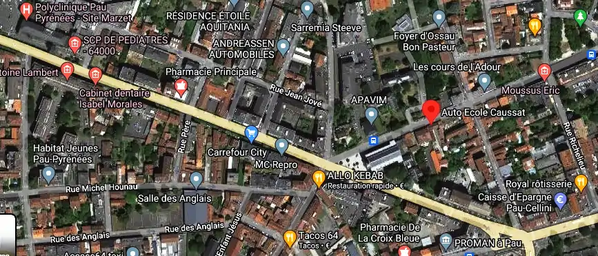 Permis auto Ecole à Pau