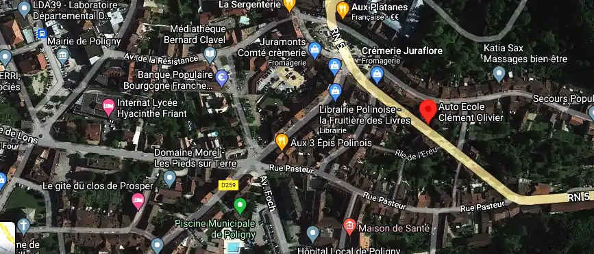 Permis auto Ecole à Poligny