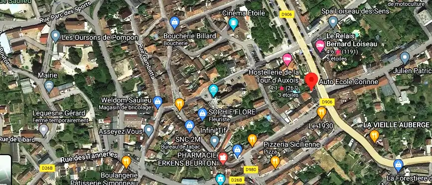 Permis auto Ecole à Saulieu