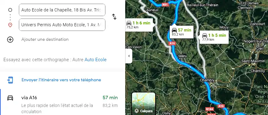 Permis auto Ecole à Lachapelle-aux-Pots