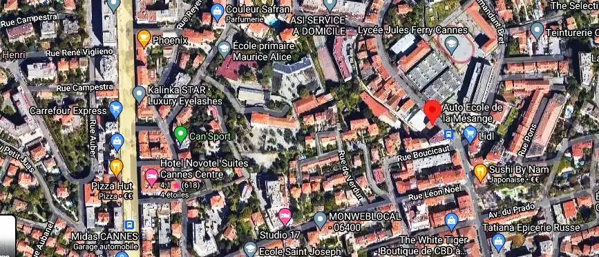 Permis auto Ecole à Cannes