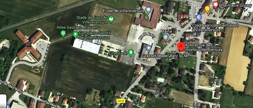 Permis auto Ecole à Villereversure