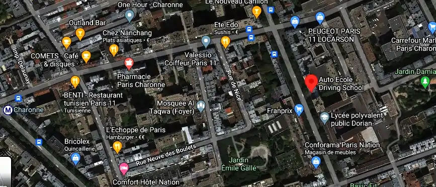 Permis auto Ecole à Paris