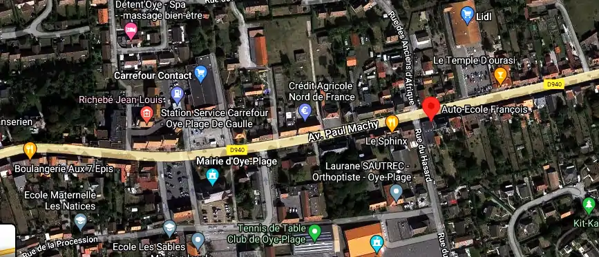 Permis auto Ecole à Oye-Plage