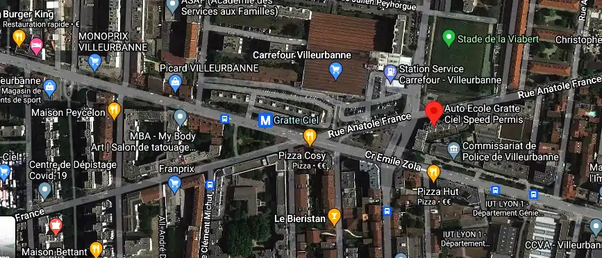 Permis auto Ecole à Villeurbanne