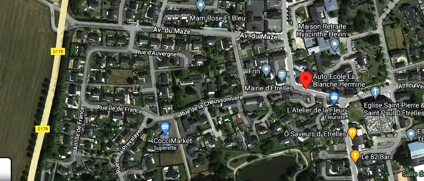 Permis auto Ecole à Étrelles