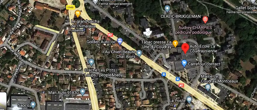 Permis auto Ecole à Le Coudray-Montceaux