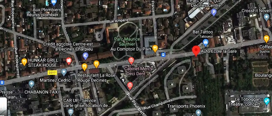 Permis auto Ecole à Décines-Charpieu