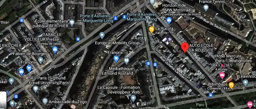 Permis auto Ecole à Paris