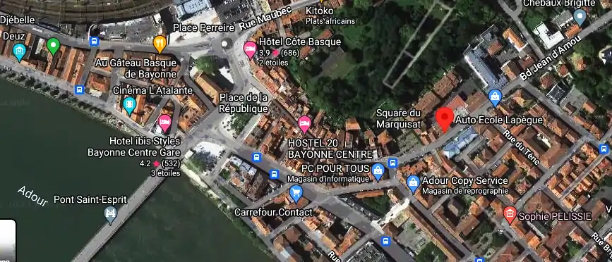 Permis auto Ecole à Bayonne