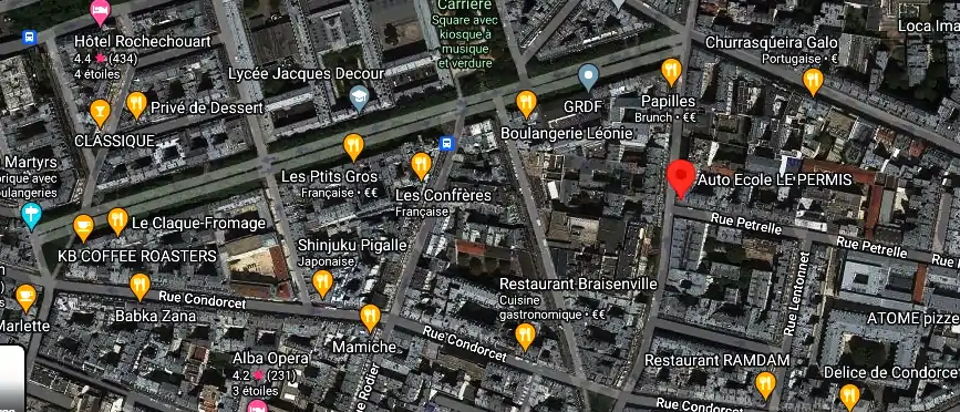 Permis auto Ecole à Paris