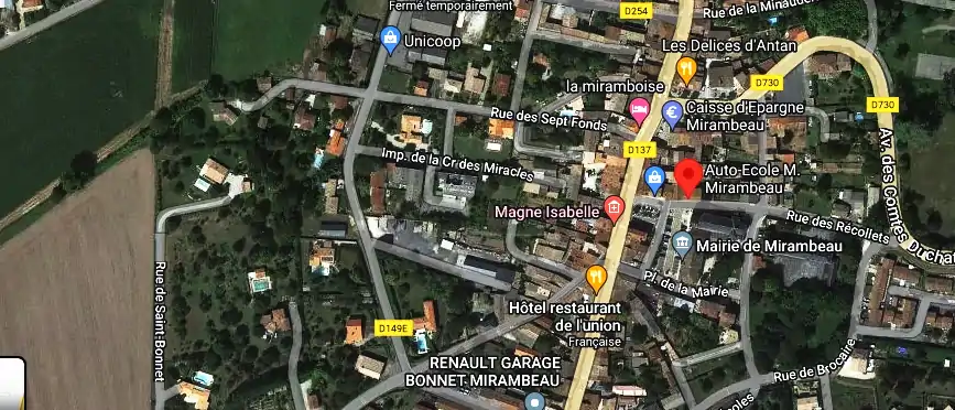 Permis auto Ecole à Mirambeau