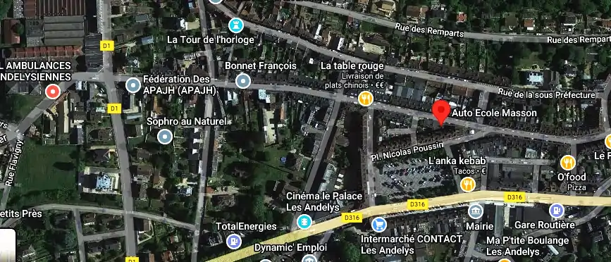 Permis auto Ecole à Les Andelys