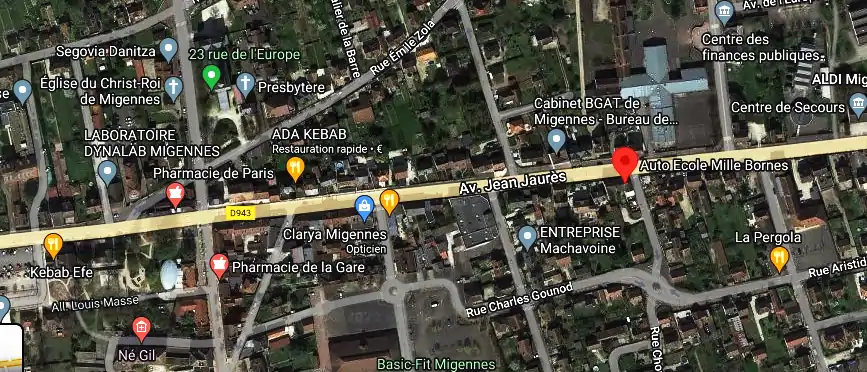 Permis auto Ecole à Migennes