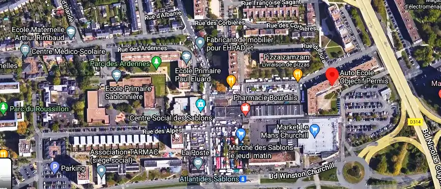 Permis auto Ecole à Le Mans