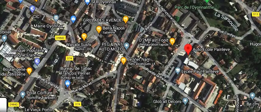 Permis auto Ecole à Oyonnax