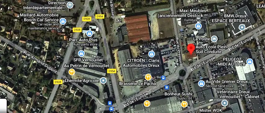 Permis auto Ecole à Vernouillet