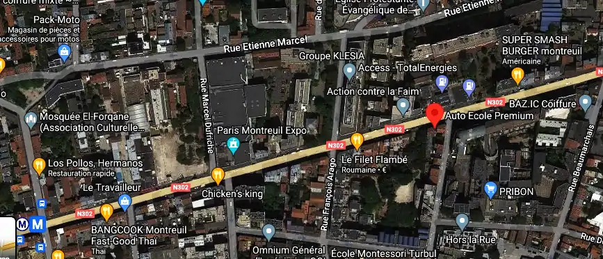 Permis auto Ecole à 93100 Montreuil