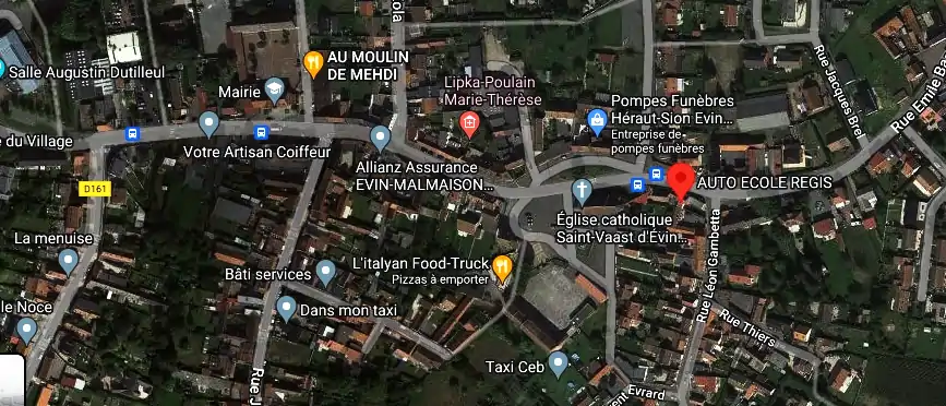 Permis auto Ecole à Évin-Malmaison