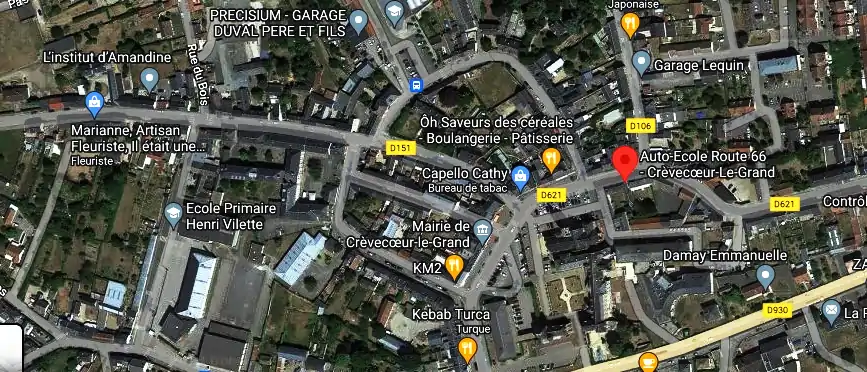 Permis auto Ecole à Crèvecœur-le-Grand