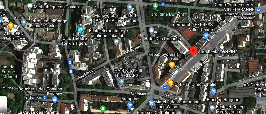 Permis auto Ecole à Villeurbanne