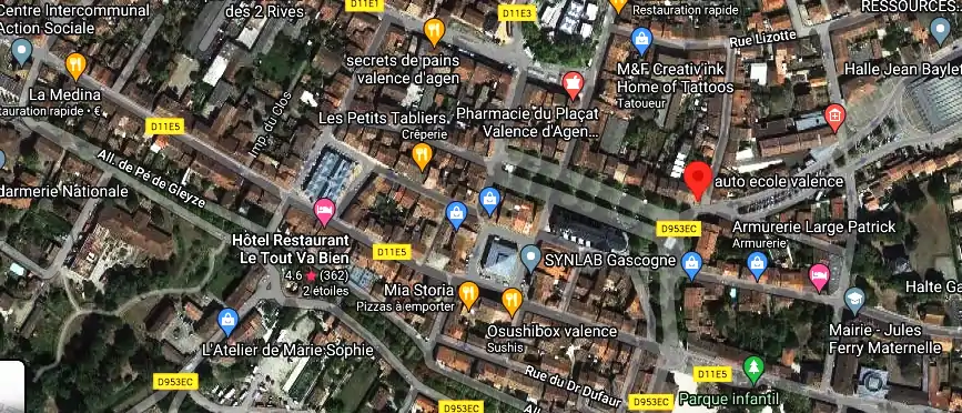 Permis auto Ecole à Valence d'Agen