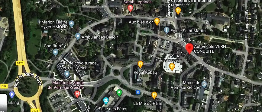 Permis auto Ecole à Vern-sur-Seiche