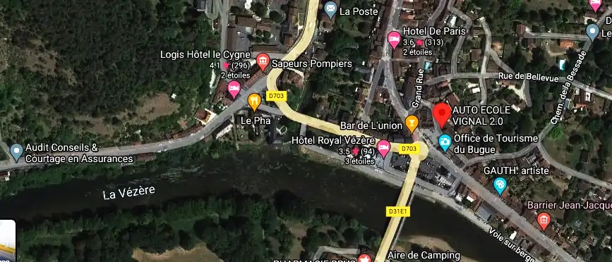 Permis auto Ecole à Le Bugue