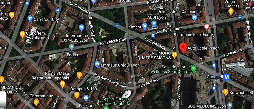 Permis auto Ecole à Lyon