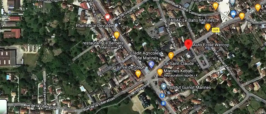 Permis auto Ecole à Marines