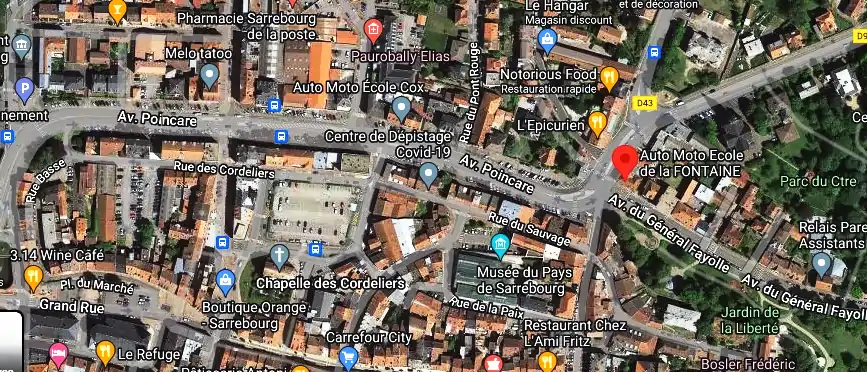 Permis auto Ecole à Sarrebourg