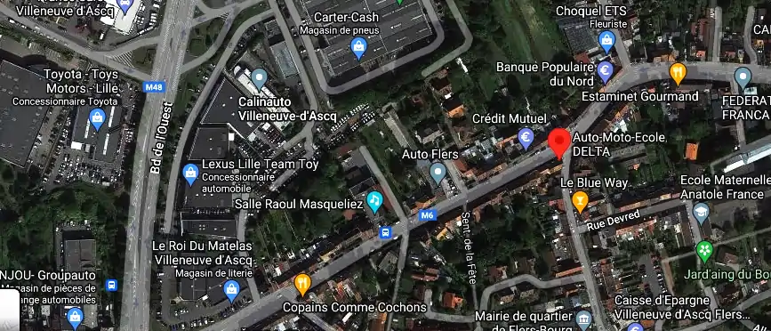 Permis auto Ecole à Villeneuve-d'Ascq