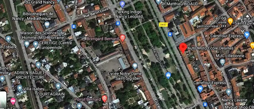 Permis auto Ecole à Nancy